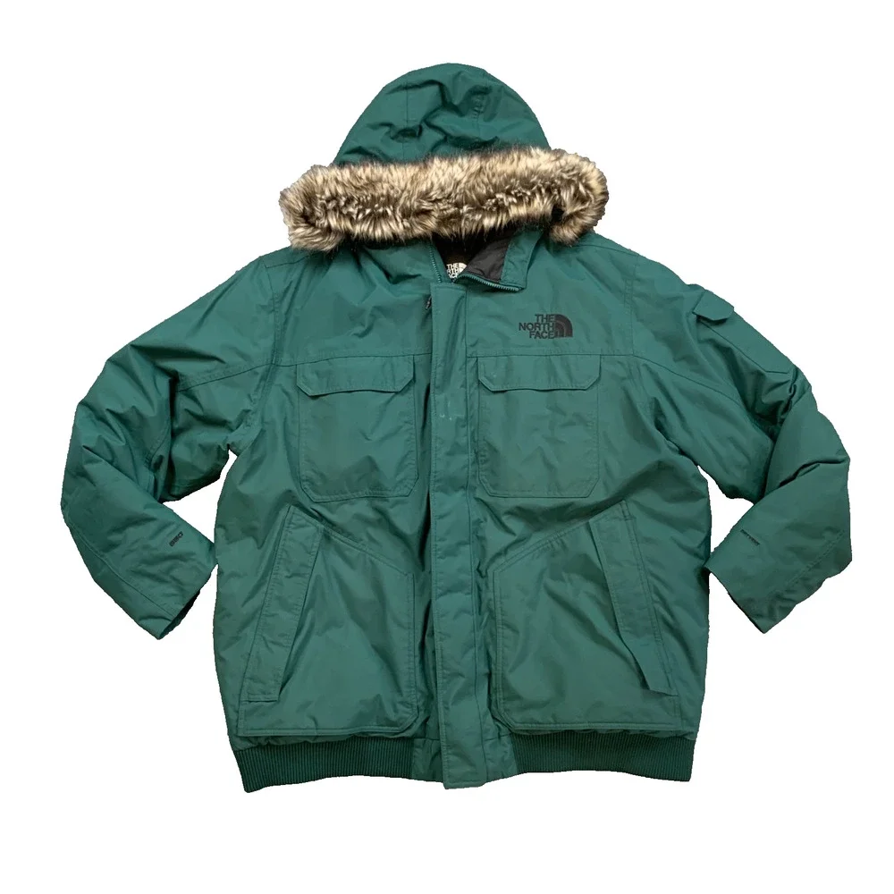 The North Face Jacket Mens 3XL Green Gotham Down Insulated Puffer Hooded Parka